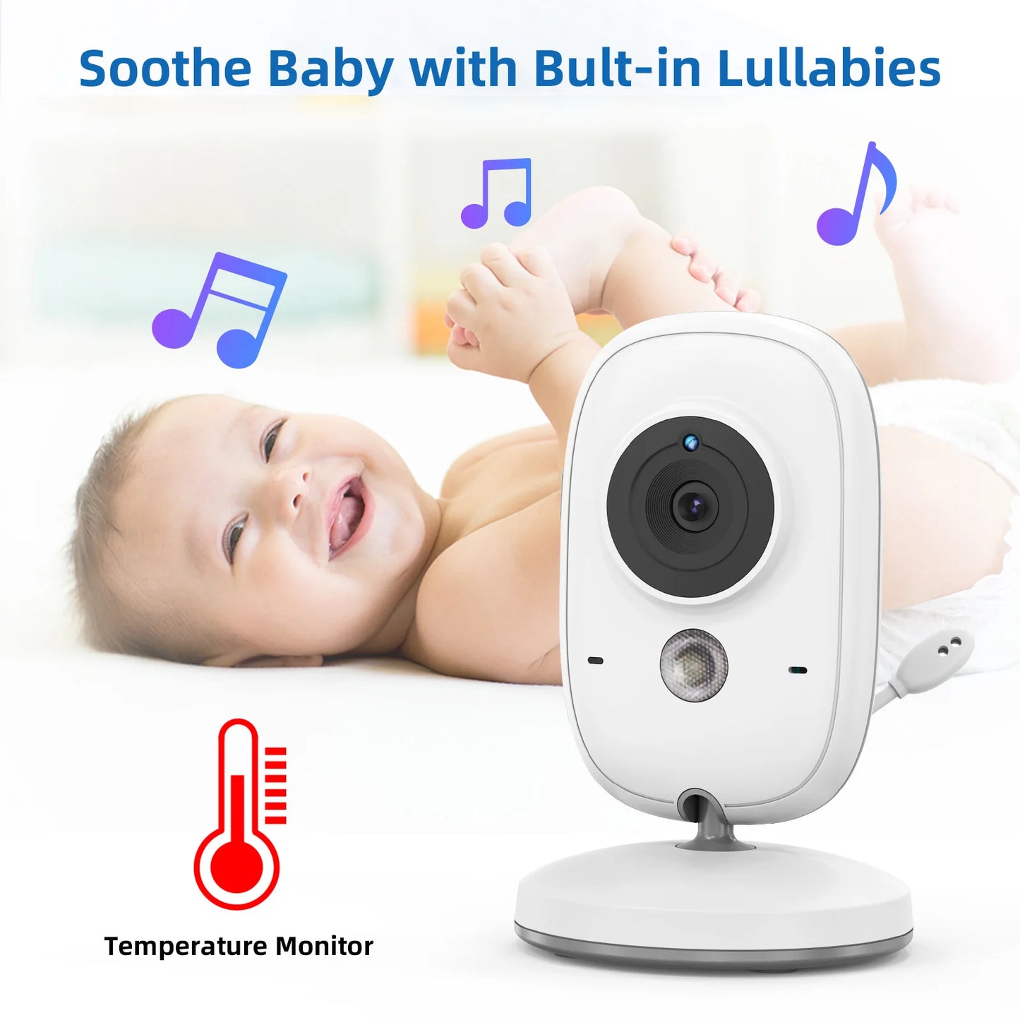 3.2 Inch Wireless Video Baby Monitor Auto Night Vision