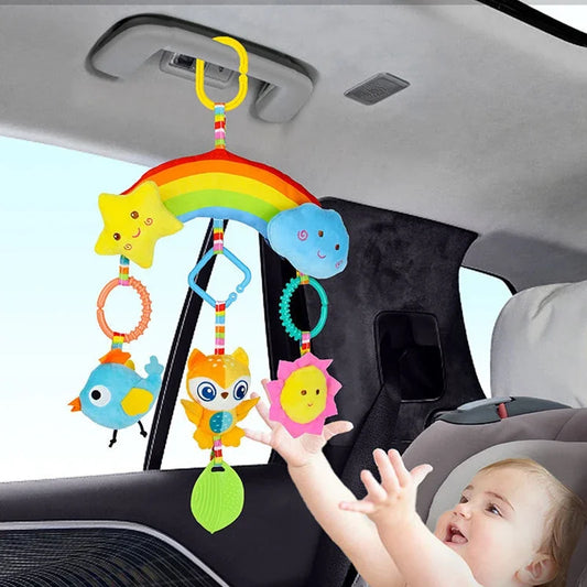 Plush Animal Stroller Hanging Sensory Baby Toy