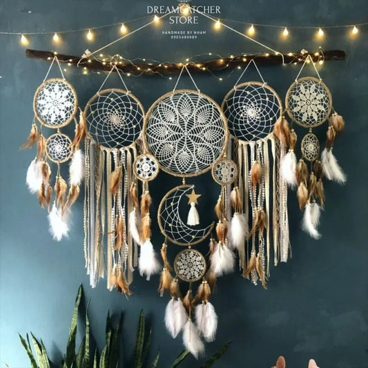 Boho Home Decor Macrame Dream Catchers Wall Hangings