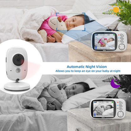 3.2 Inch Wireless Video Baby Monitor Auto Night Vision