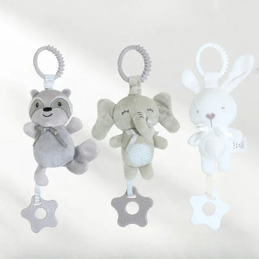 Baby Stroller Crib Soft Bear Bunny Style Pram Hanging Toy