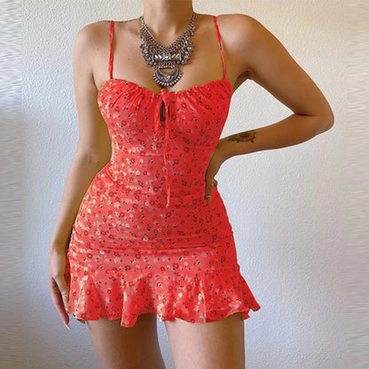 Floral Camisole Dress Summer Comfortable Skirt