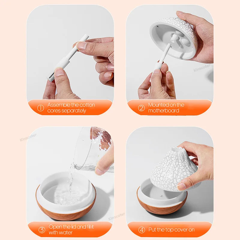 Volcano Air Humidifien Electric USB Water Mist