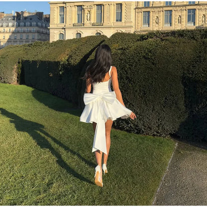 Off-shoulder High Waist A-line Dress