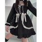 Sweet Bow Black Plaid Kawaii Lolita Dress