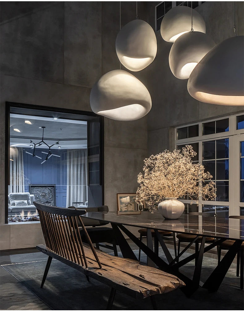 Nordic Wabi Sabi Pendant Lamps Dining Room