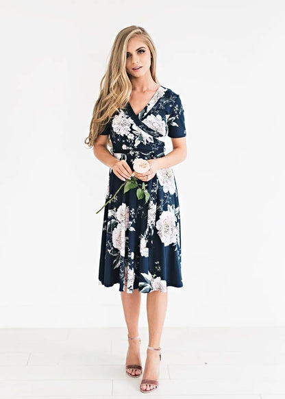 Floral V-Neck Empire Sundress