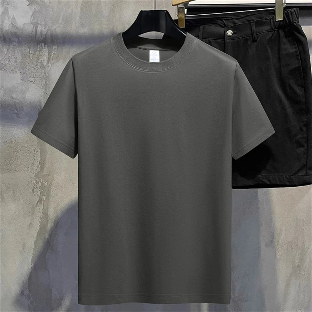 Men T Shirt Summer Cotton Top