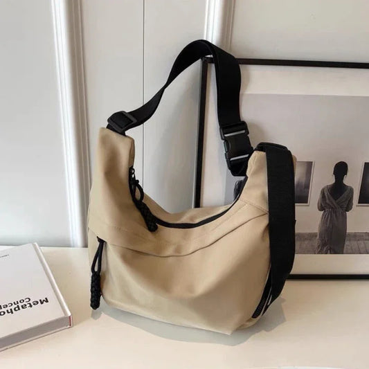 Nylon HobosSolid Casual Zipper Bags