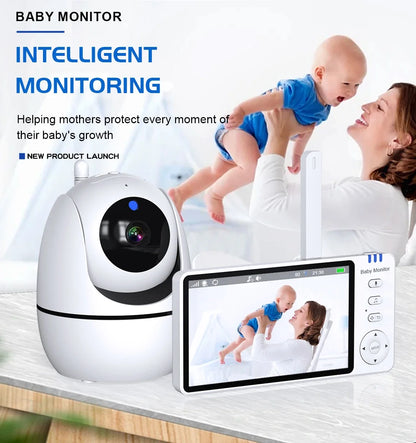5.0 Inch Video Baby Monitor With Pan Tilt Camera