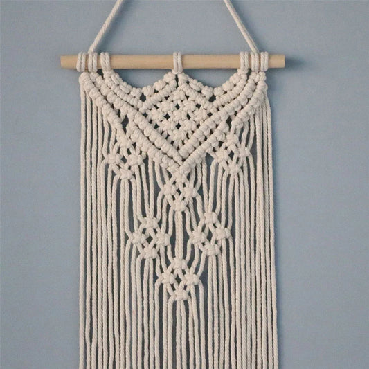 Wall Hanging Handwoven Bohemian Cotton Rope Tapestry