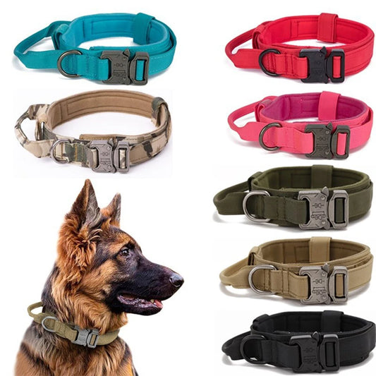 Reflective Leash Pet Tactical Training Dog Collar