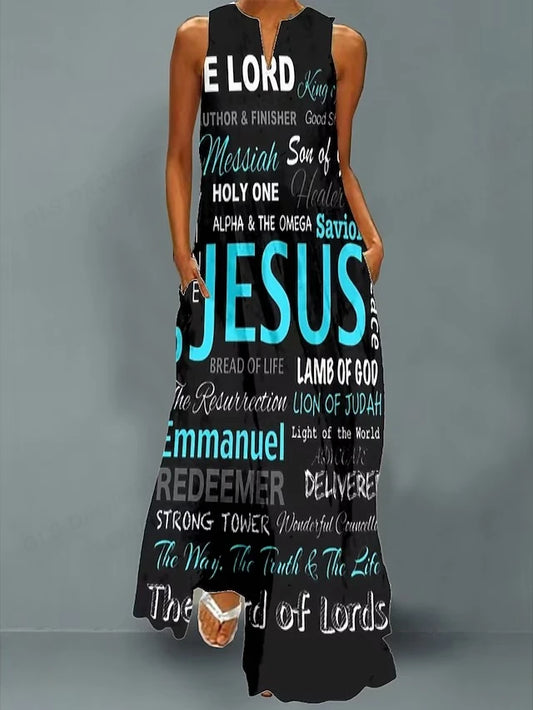 Christian JESUS CHRIST Long Dress