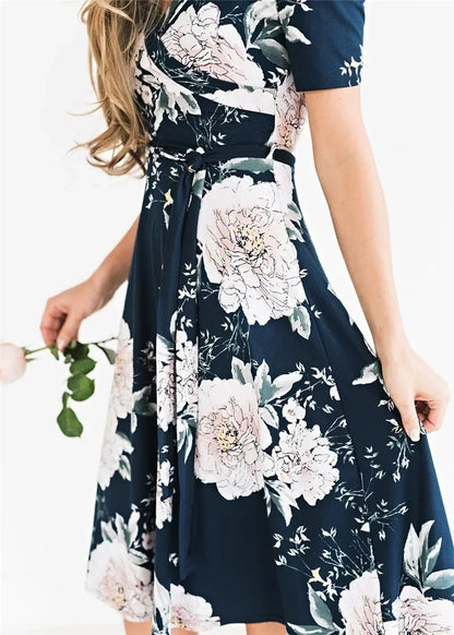 Floral V-Neck Empire Sundress