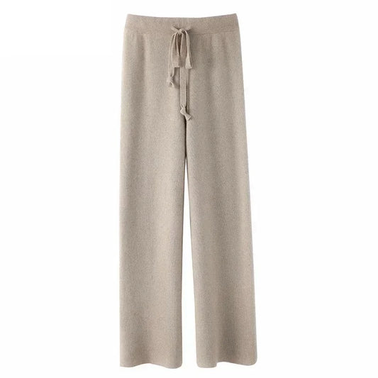 Wide-leg Straight Leg Moped Trouser