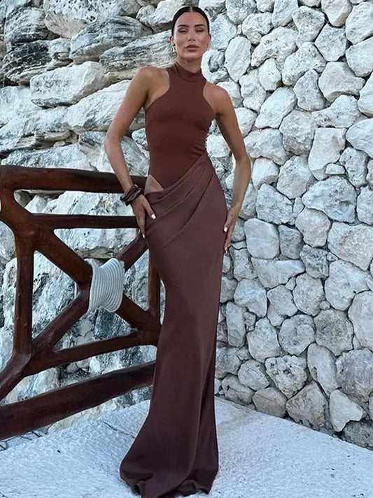 Sleeveless High Waist Dress