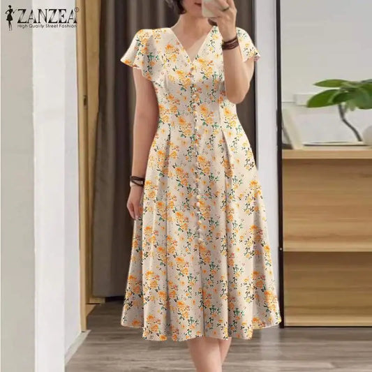 Robe Femme Vestidos Printed Dresse