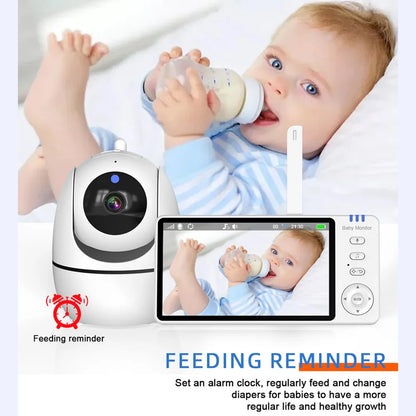 5.0 Inch Video Baby Monitor With Pan Tilt Camera