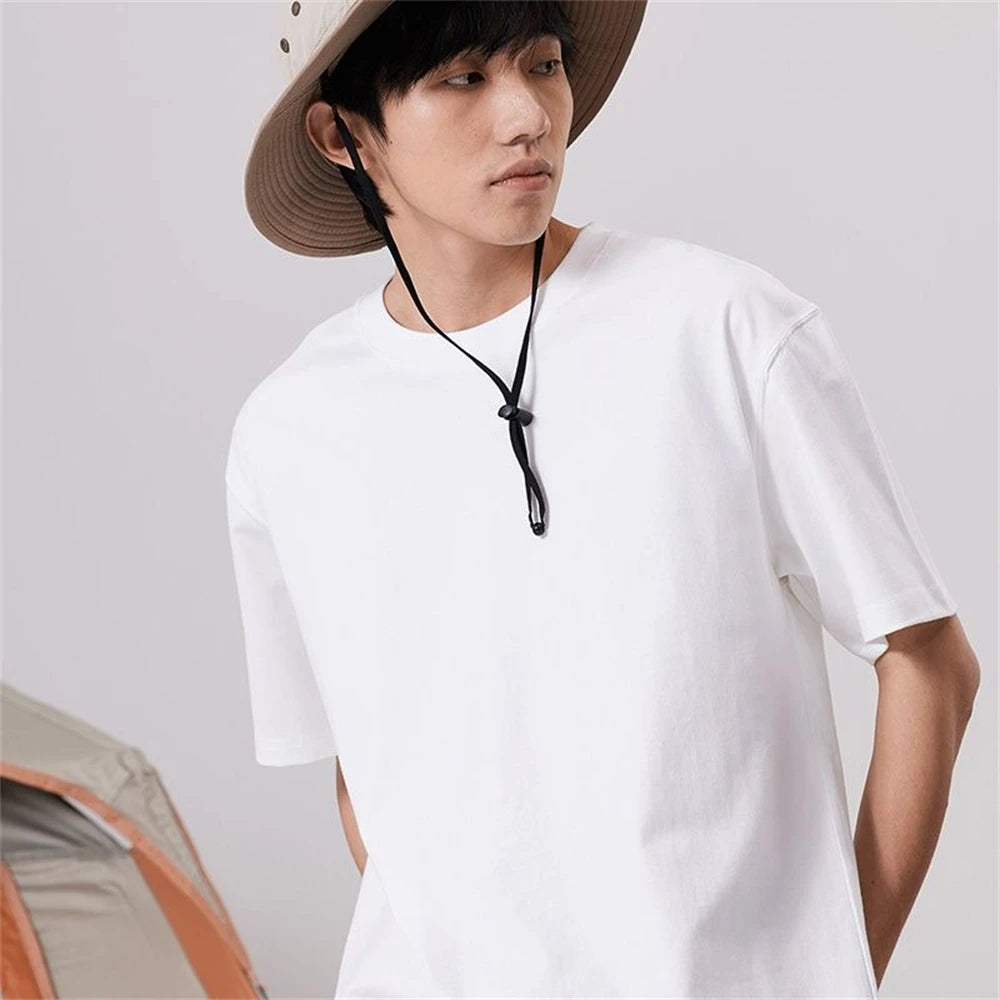 Men T Shirt Summer Cotton Top