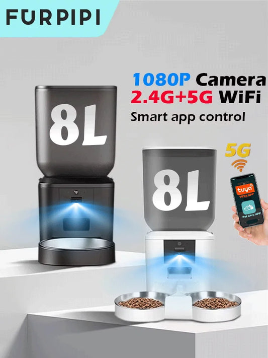 Automatic Cat Feeders with 1080P HD Camera 5G WiFi