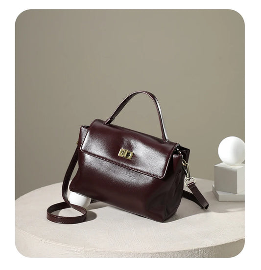 Cowhide Genuine Leather Shoulder Bag