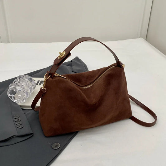 Textured Retro Frosted Shoulder Bag